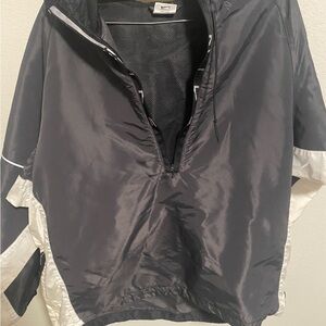 Vintage 90s Nike Puffy Half Zip Wind Breaker Jacket‎ Spell Out Logo Street Wear